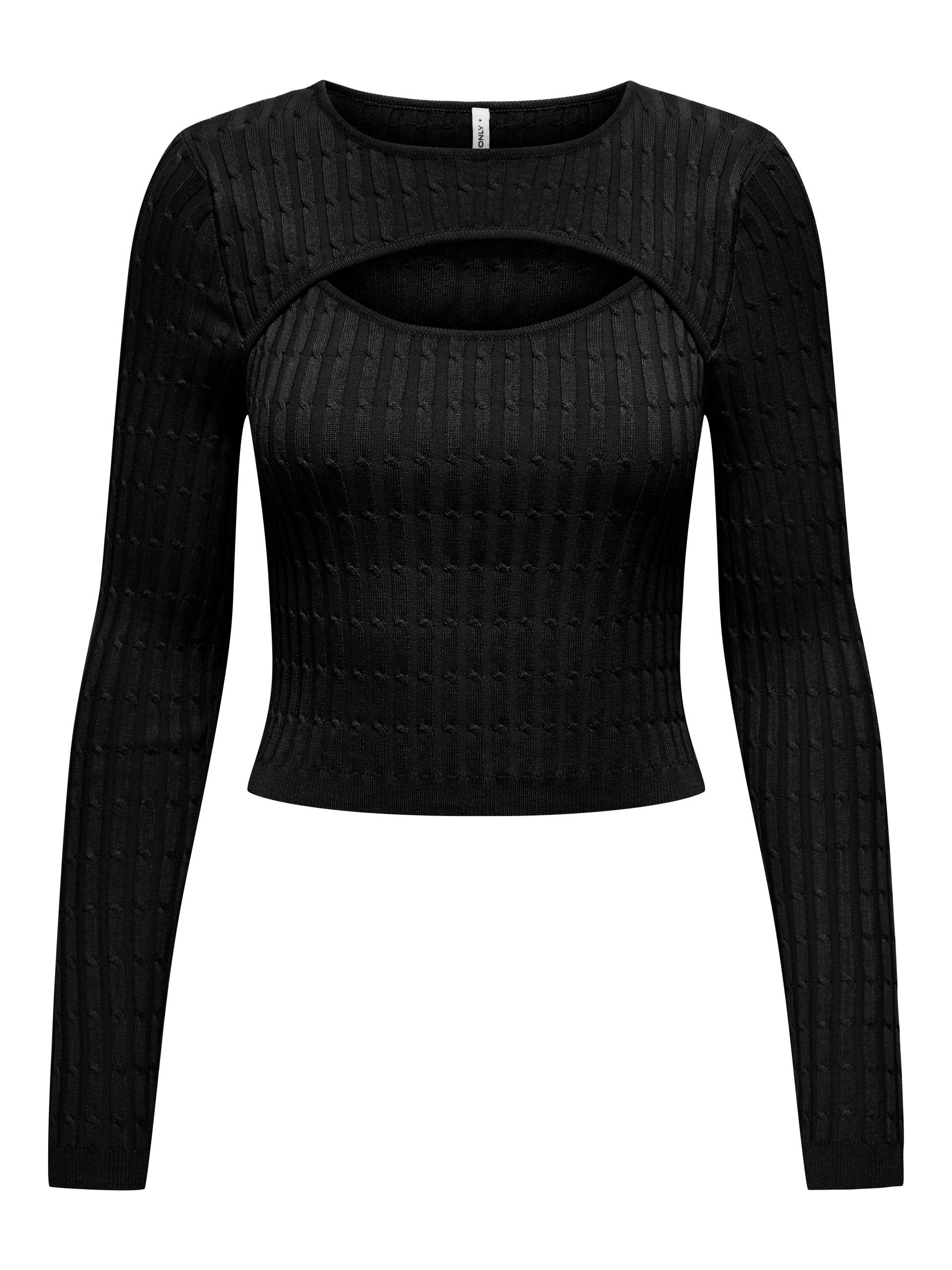 ONLY Strickpullover »ONLMEDDI LS CABLE CROP O-NECK CC KNT« ONLY Strickpullover »ONLMEDDI LS CABLE CROP O-NECK CC KNT« von Only