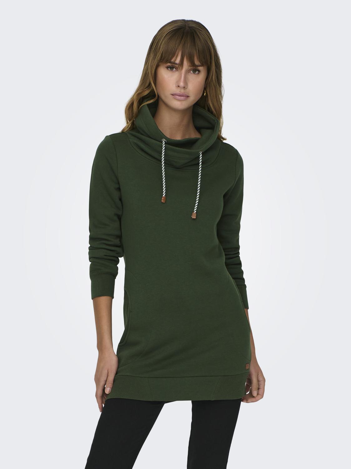 ONLY Sweatshirt »ONLBETTE L/S LONG HIGH NECK SWT« von Only