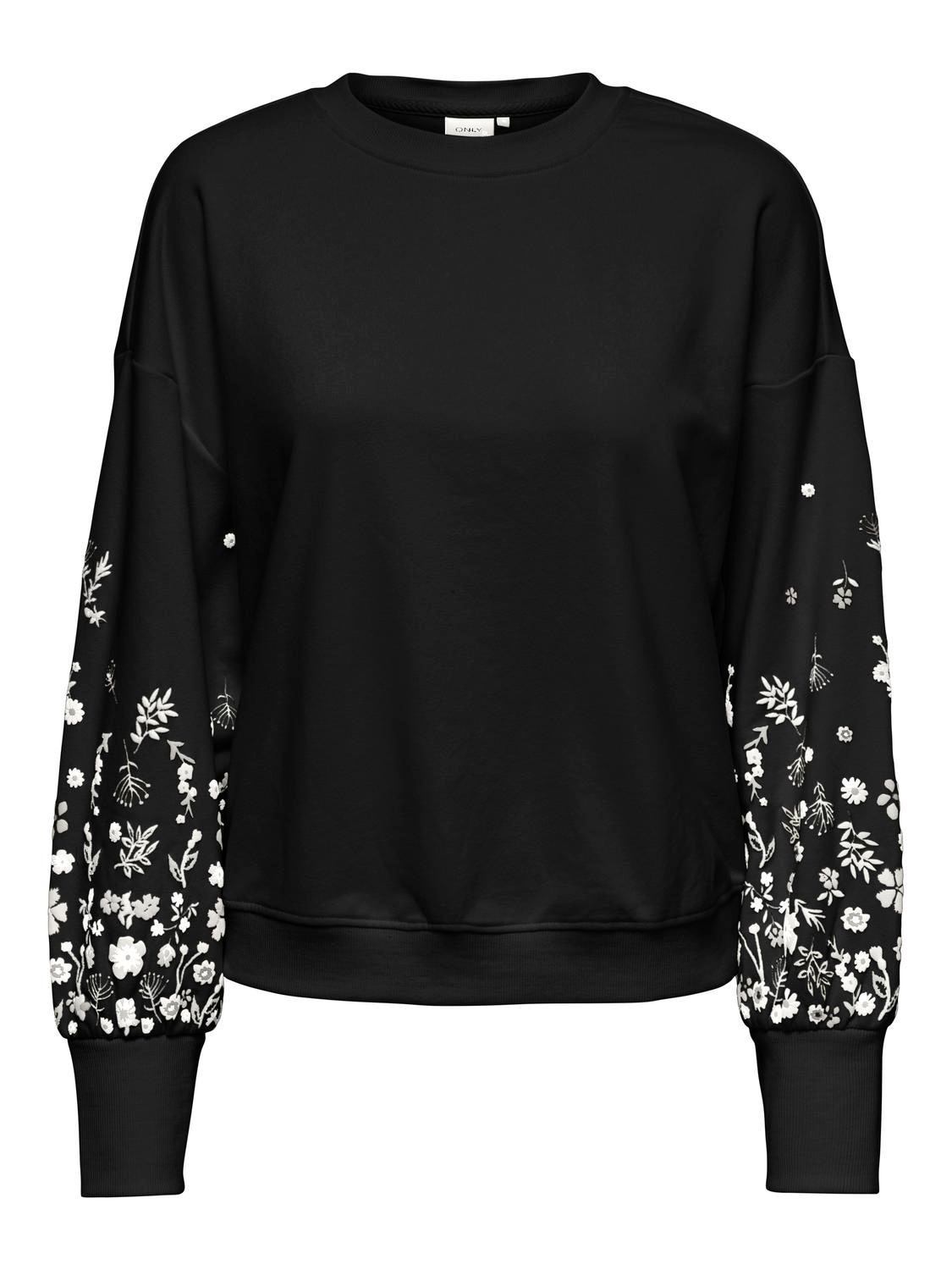 ONLY Sweatshirt »ONLBROOKE L/S O-NECK FLOWER SWT« von Only