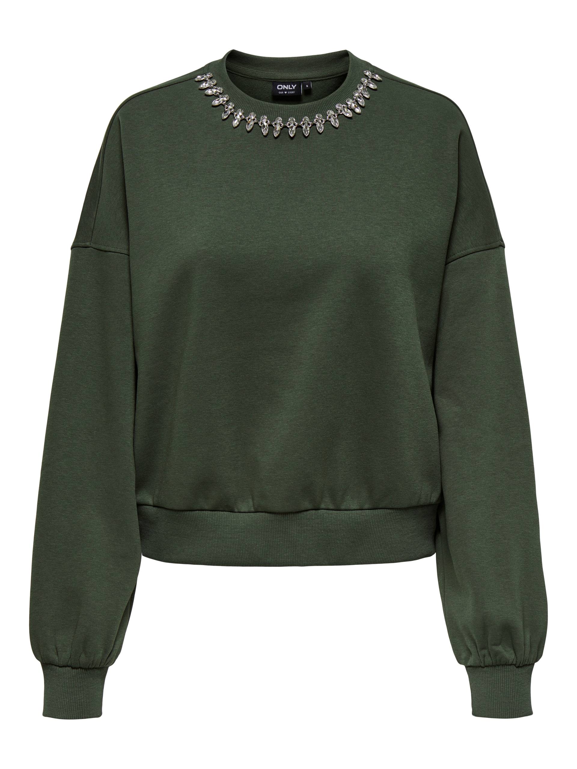 ONLY Sweatshirt »ONLKIARA L/S O-NECK EMBELLISHMENT SWT« ONLY Sweatshirt »ONLKIARA L/S O-NECK EMBELLISHMENT SWT« von Only