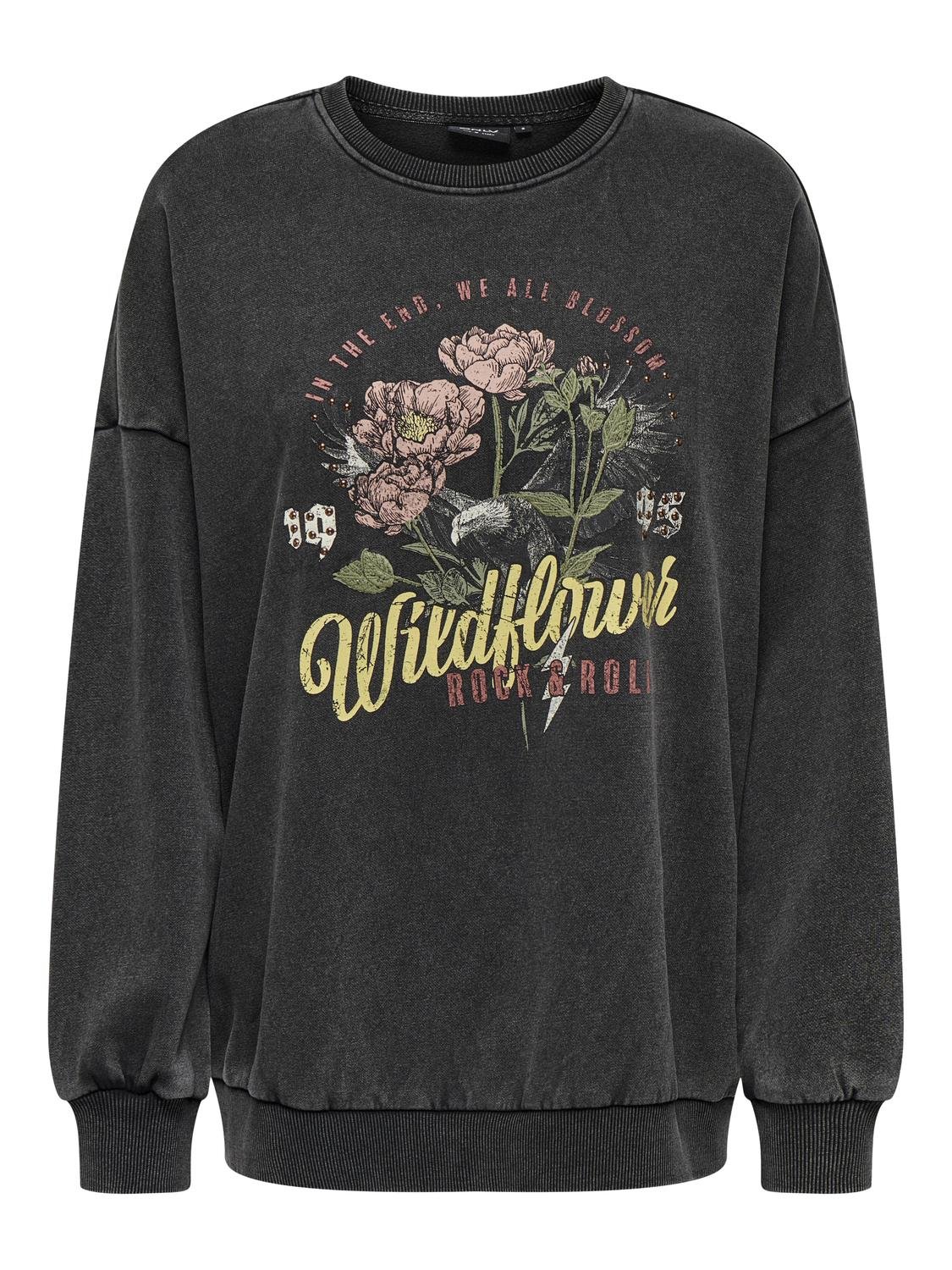 ONLY Sweatshirt »ONLLUCINDA L/S OVERSIZE WILD O-NECK SWT« von Only