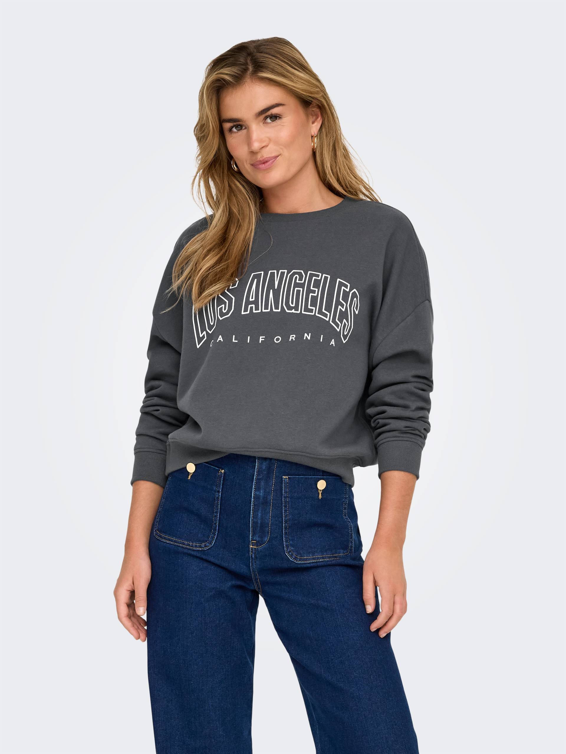 ONLY Sweatshirt »ONLSWEAT L/S CREW OVERSIZE STATE SWT« ONLY Sweatshirt »ONLSWEAT L/S CREW OVERSIZE STATE SWT« von Only