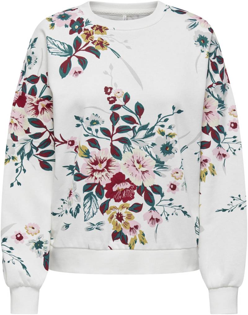 ONLY Sweatshirt »ONLWANTED L/S AOP FLOWERS SWEAT CS JRS« von Only