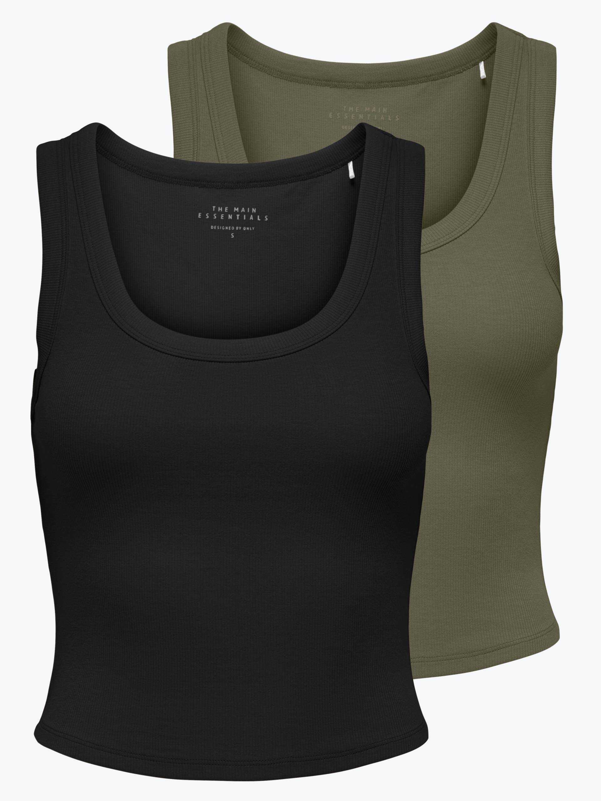ONLY Tanktop »ONLEASY S/L TANK TOP JRS 2 PACK«, (Set, 2 tlg.) von Only