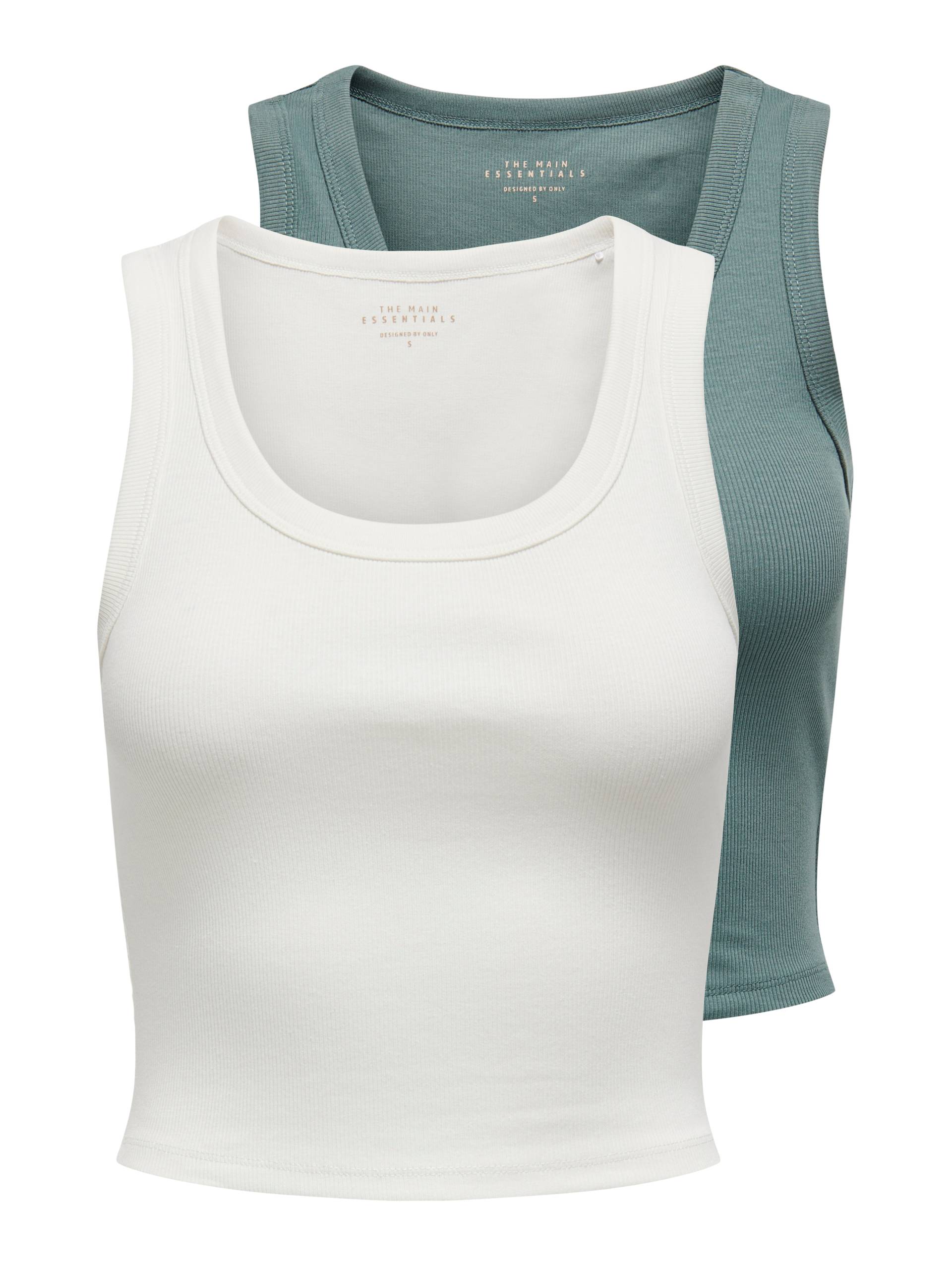 ONLY Tanktop »ONLEASY S/L TANK TOP JRS 2 PACK«, (Set, 2 tlg.) von Only
