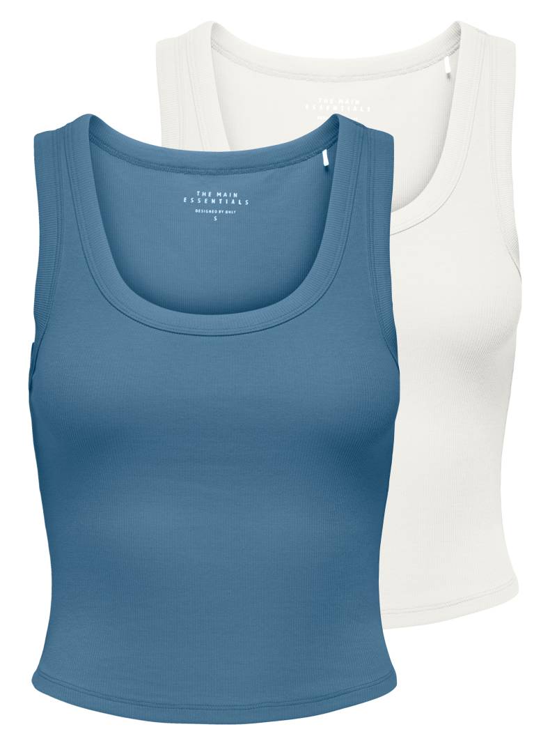 ONLY Tanktop »ONLEASY S/L TANK TOP JRS 2 PACK«, (Set, 2 tlg.) von Only