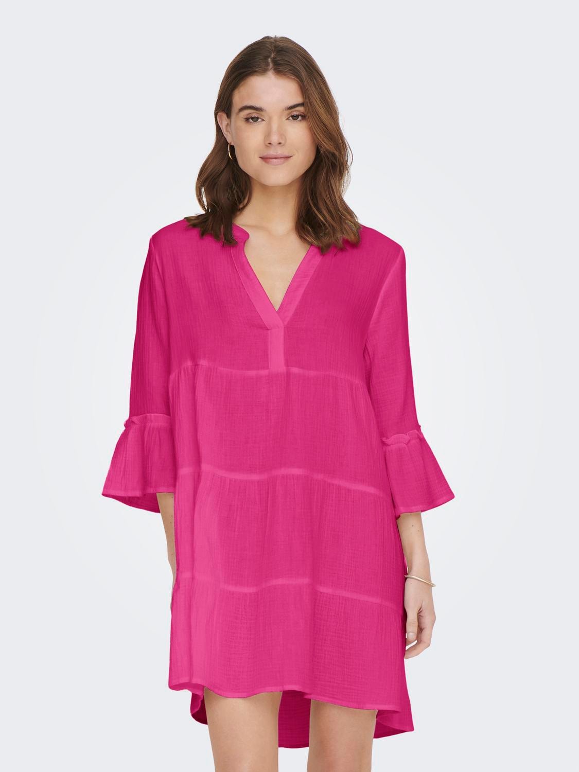 ONLY Tunikakleid »ONLTHYRA PEPLON DRESS NOOS WVN«, mit Volant im Tunika Style ONLY Tunikakleid »ONLTHYRA PEPLON DRESS NOOS WVN«, mit Volant im Tunika Style von Only