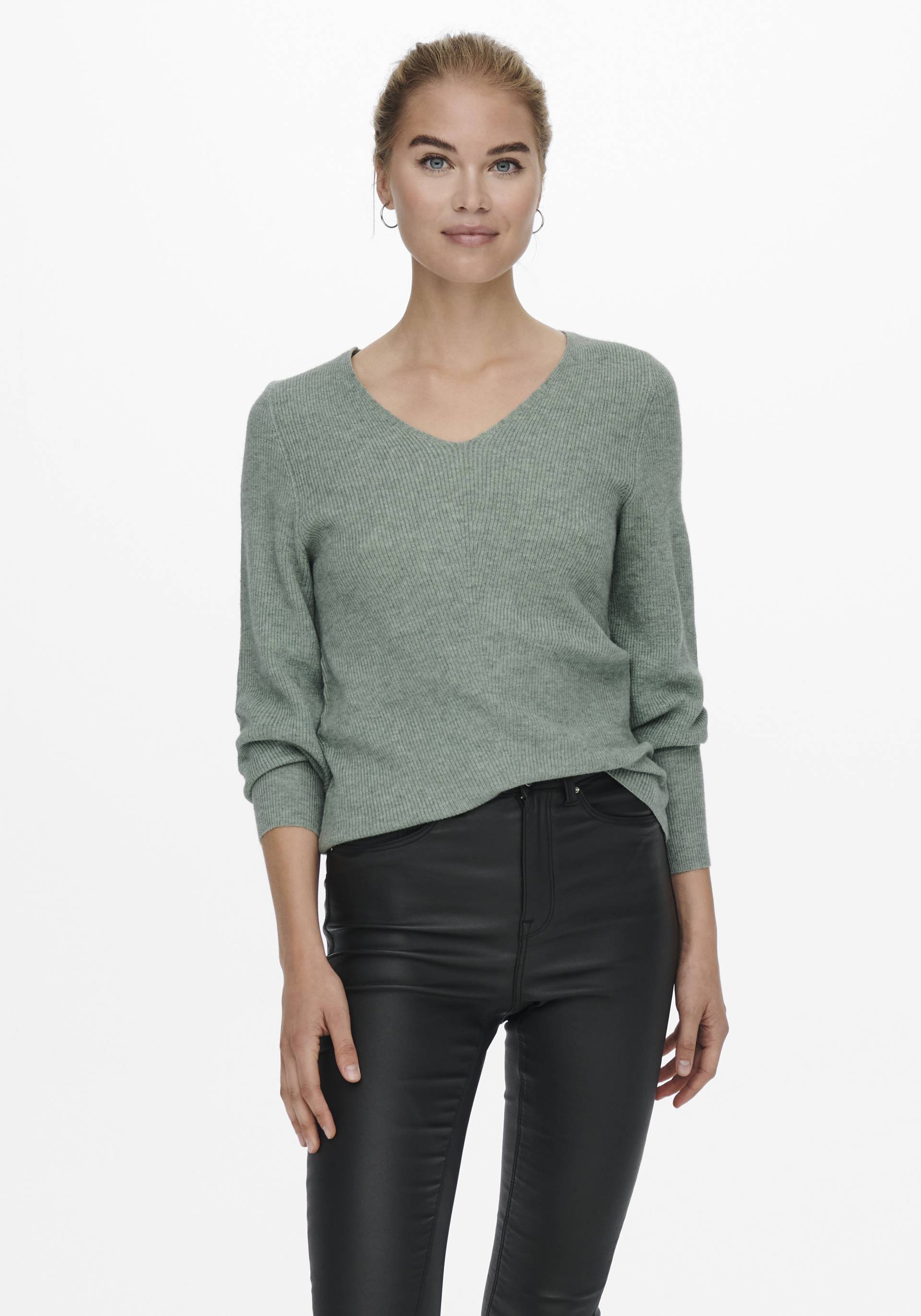 ONLY V-Ausschnitt-Pullover »ONLATIA L/S V-NECK CUFF KNT« ONLY V-Ausschnitt-Pullover »ONLATIA L/S V-NECK CUFF KNT« von Only