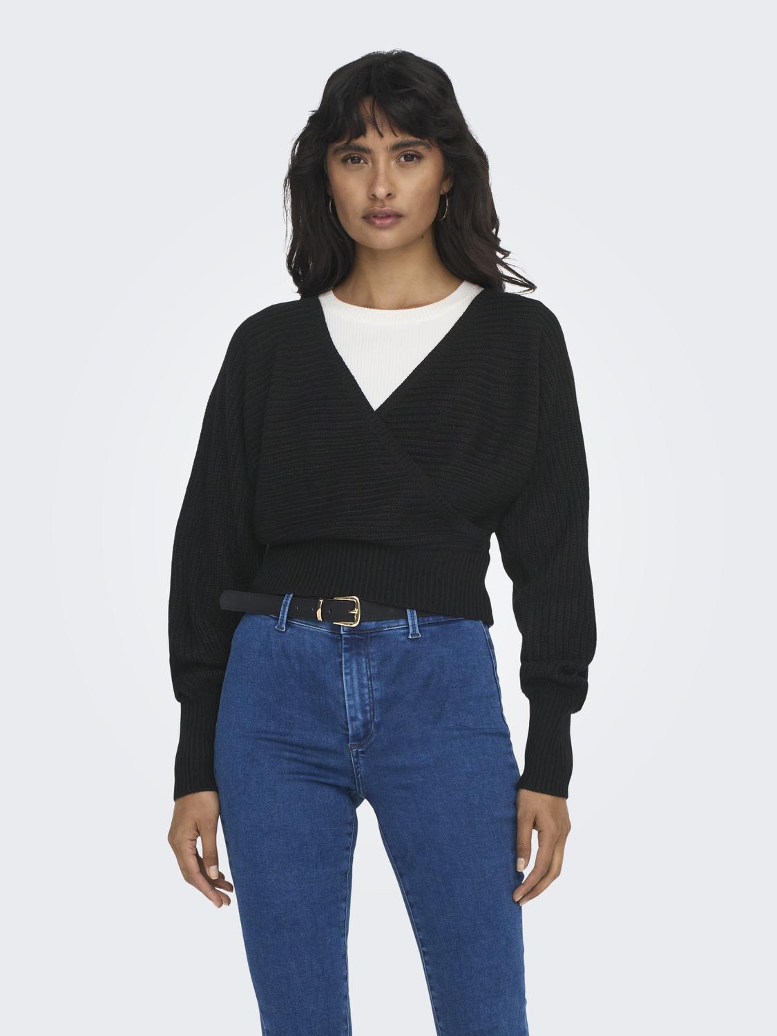 ONLY V-Ausschnitt-Pullover »ONLELINA LS V-NECK PULLOVER EX KNT« ONLY V-Ausschnitt-Pullover »ONLELINA LS V-NECK PULLOVER EX KNT« von Only