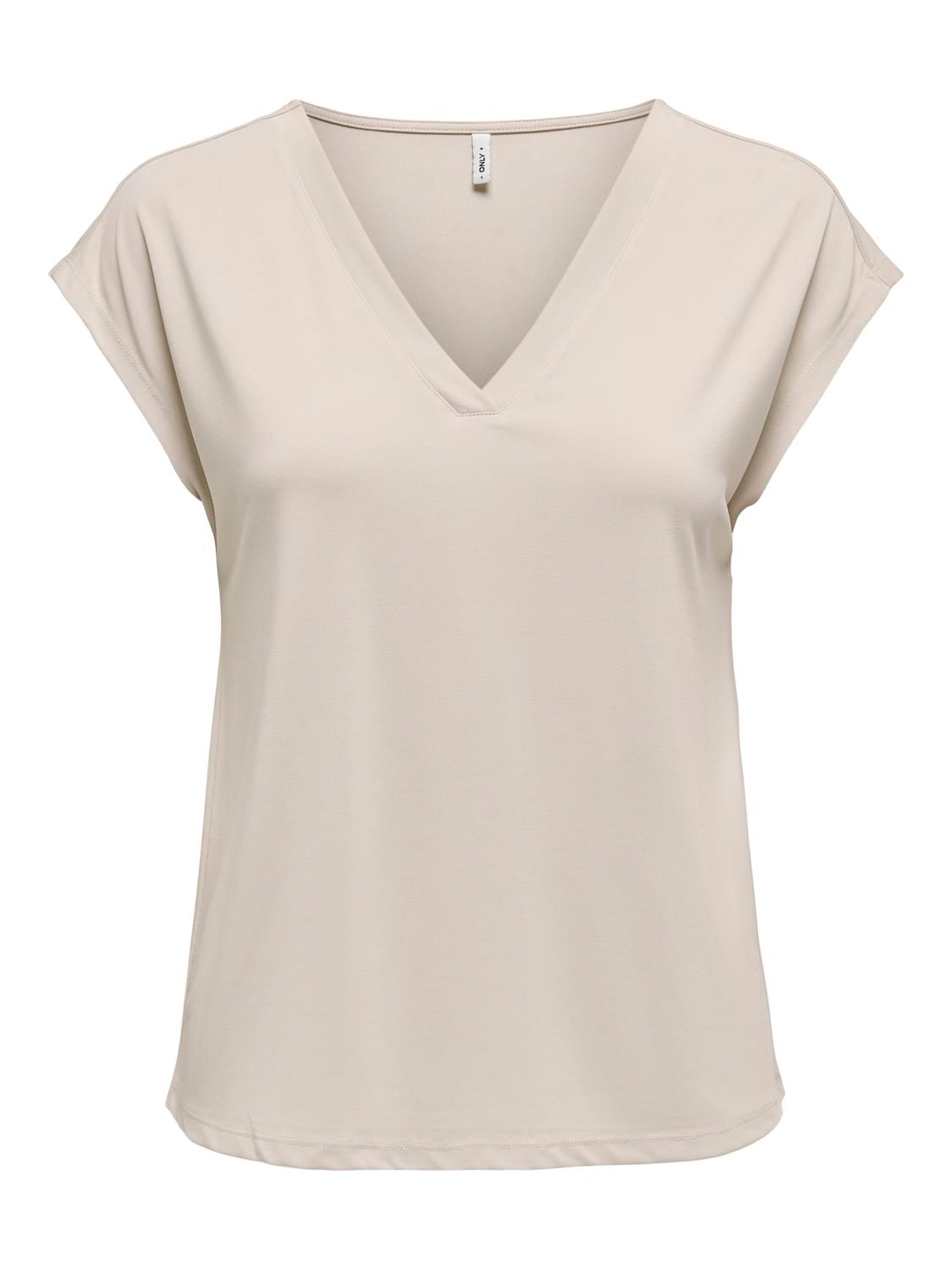 ONLY V-Shirt »ONLFREE S/S MODAL V-NEC TOP BOX JRS NOOS« ONLY V-Shirt »ONLFREE S/S MODAL V-NEC TOP BOX JRS NOOS« von Only