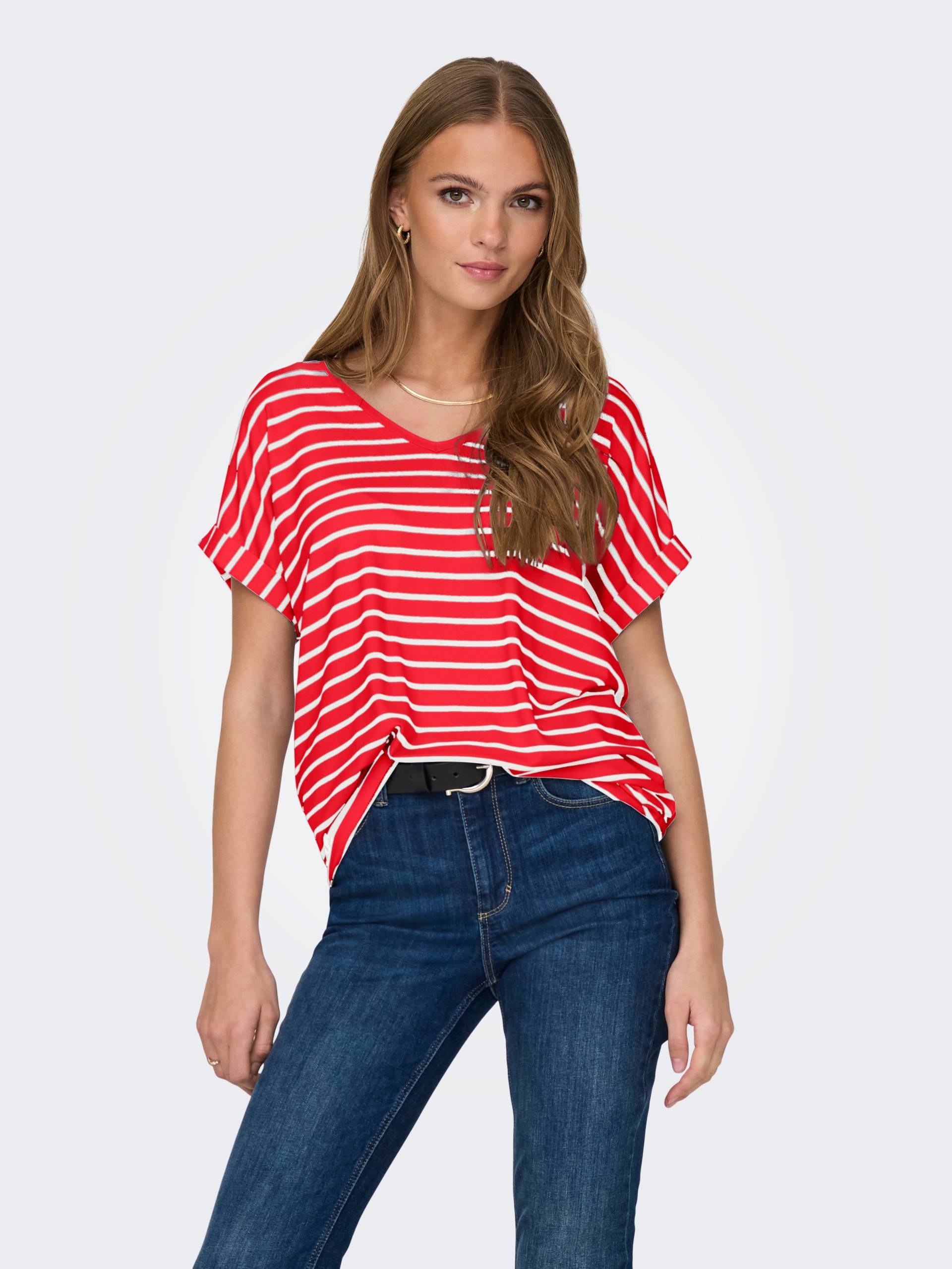 ONLY V-Shirt »ONLMOSTER V-NECK TOP JRS« ONLY V-Shirt »ONLMOSTER V-NECK TOP JRS« von Only