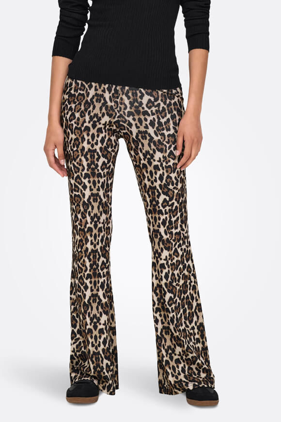 Only Anna gerippte Flare-Leggings | Leo | Damen  | XS von Only