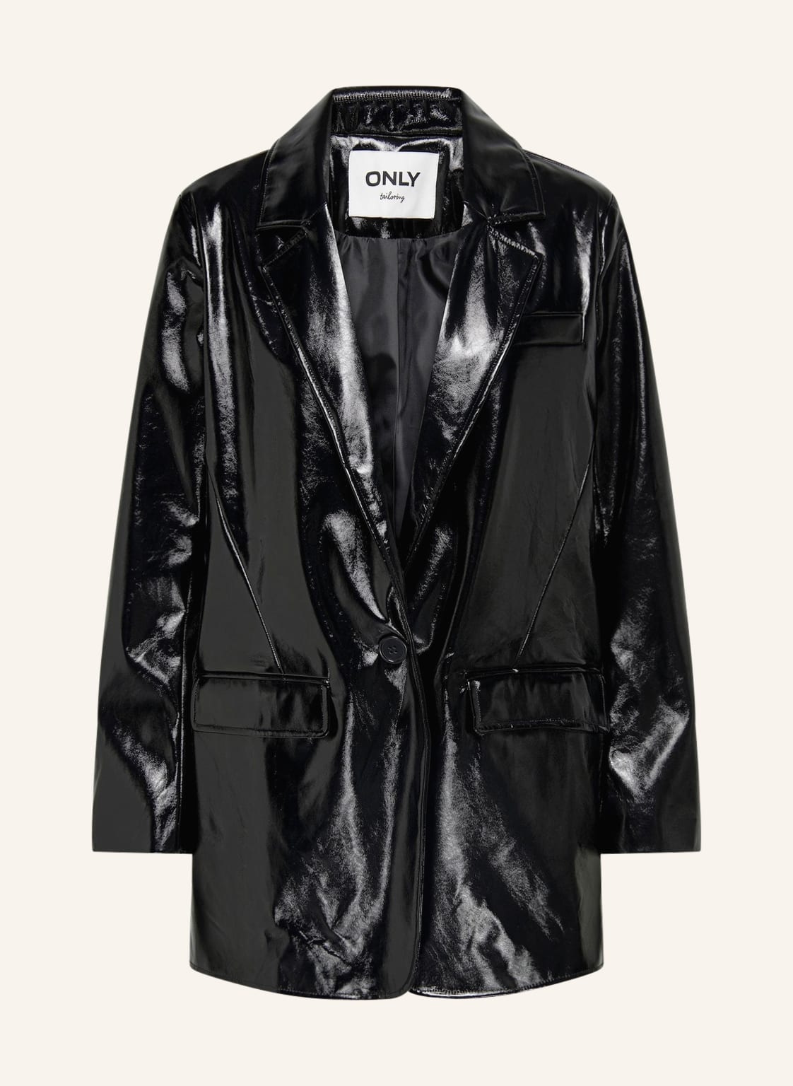 Only Blazer In Lederoptik schwarz Only Blazer In Lederoptik schwarz von Only