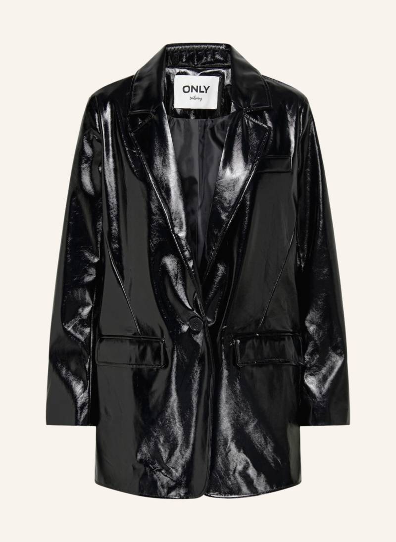 Only Blazer In Lederoptik schwarz Only Blazer In Lederoptik schwarz von Only