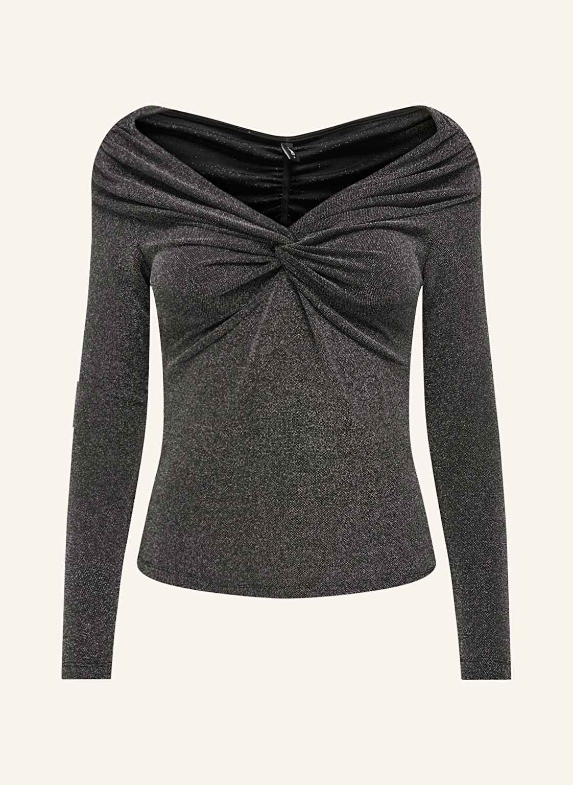Only Blusenshirt Mit Glitzergarn silber Only Blusenshirt Mit Glitzergarn silber von Only