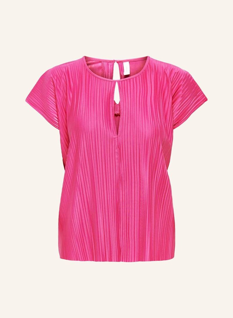 Only Blusenshirt Mit Plissees pink von Only