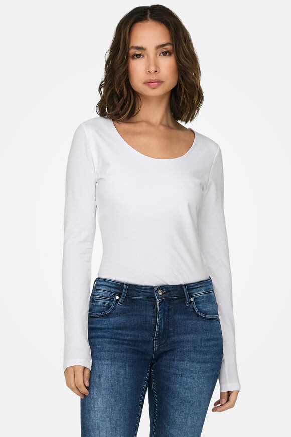 Only Choice Langarmshirt | Bright White | Damen  | XS von Only