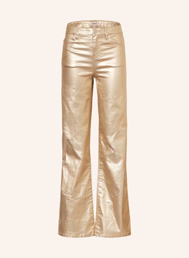 Only Coated Jeans gold von Only