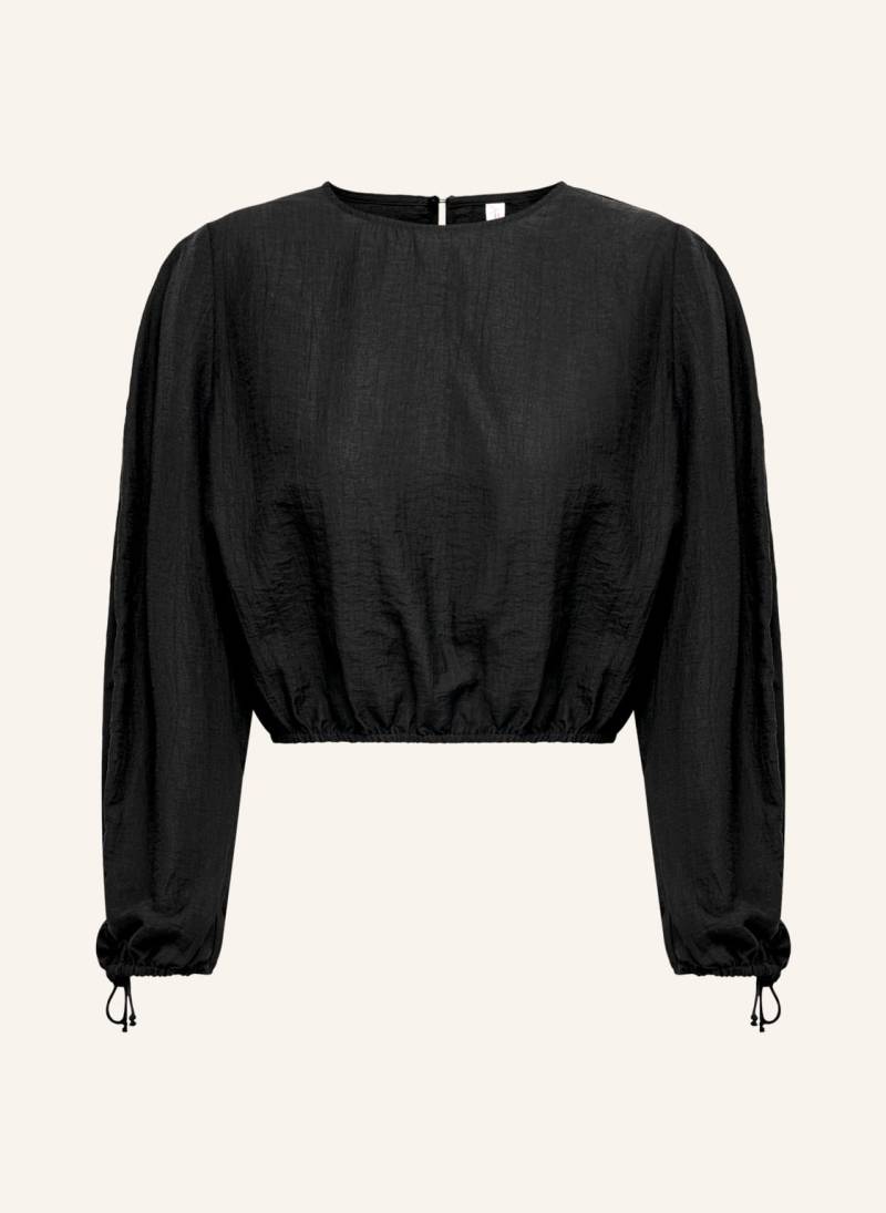 Only Cropped-Blusenshirt schwarz von Only