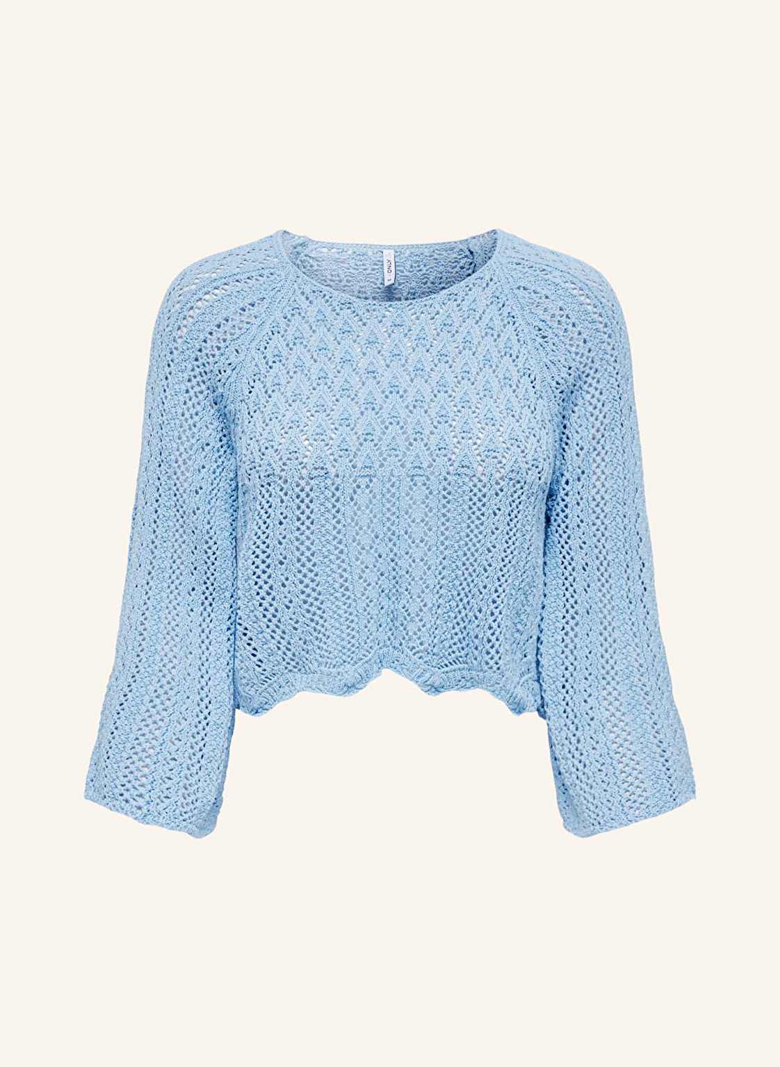 Only Cropped-Pullover Mit 3/4-Arm blau Only Cropped-Pullover Mit 3/4-Arm blau von Only