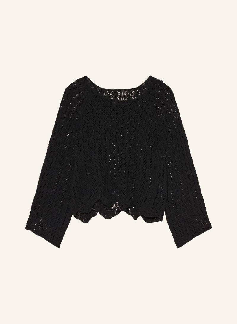 Only Cropped-Pullover Mit 3/4-Arm schwarz von Only