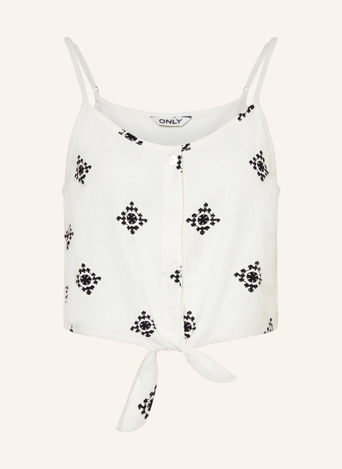 Only Cropped-Top Mit Leinen weiss Only Cropped-Top Mit Leinen weiss von Only