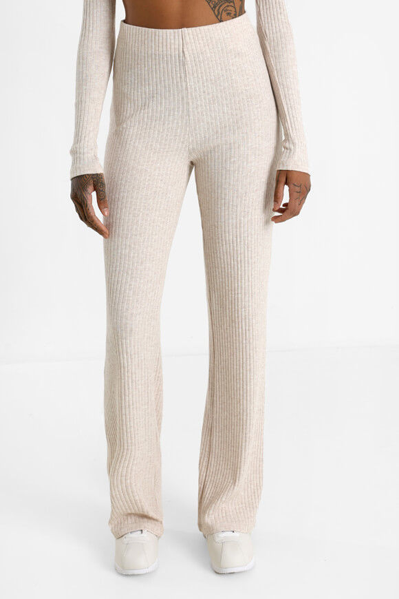 Only Emma Gerippte Stoffhose | Pumice Stone Melange | Damen | XS Only Emma Gerippte Stoffhose | Pumice Stone Melange | Damen | XS von Only