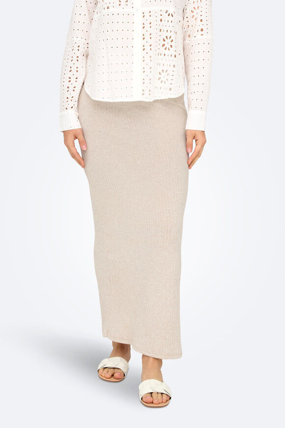 Only Emma Gerippter Maxirock | Pumice Stone Melange | Damen | S Only Emma Gerippter Maxirock | Pumice Stone Melange | Damen | S von Only