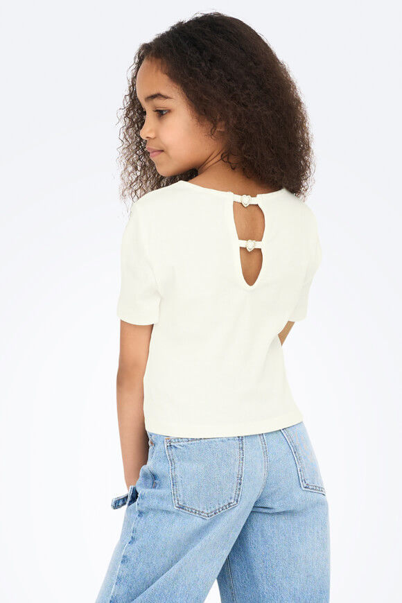 Only Grene Life geripptes Crop T-Shirt | Cloud Dancer | Mädchen | 146-152 Only Grene Life geripptes Crop T-Shirt | Cloud Dancer | Mädchen | 146-152 von Only