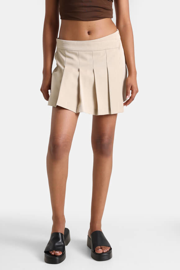 Only Hilde Pleat Skort | White Pepper | Damen  | 34 von Only