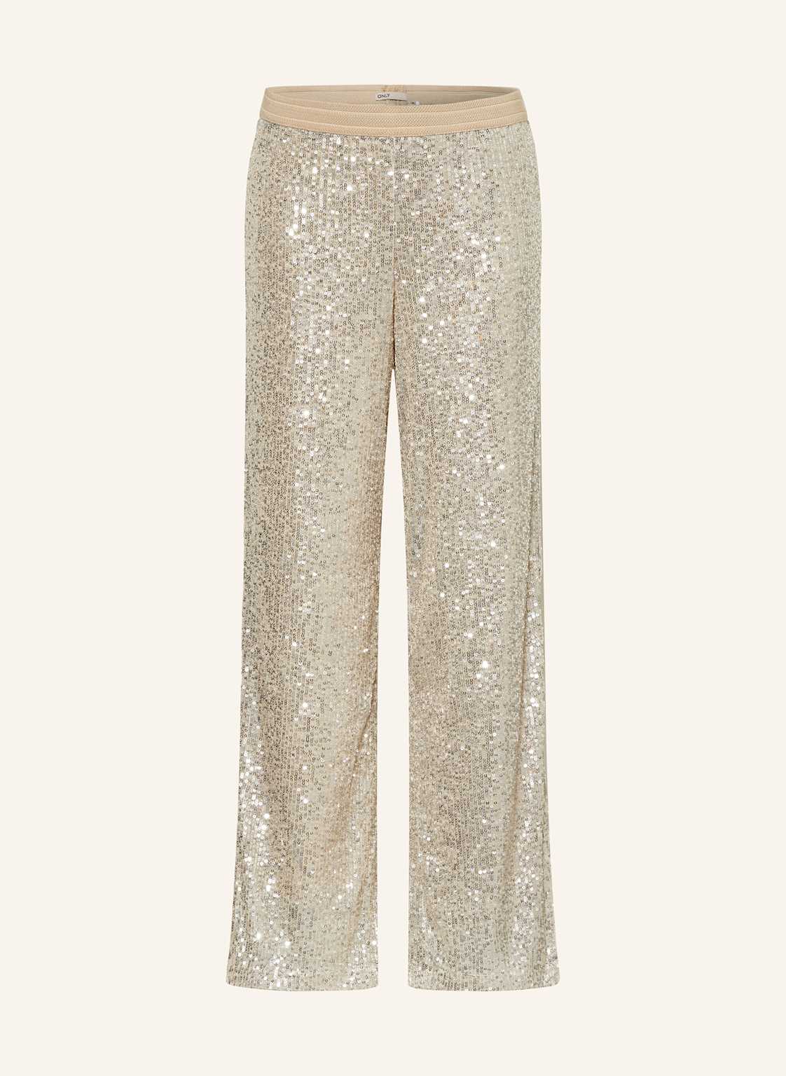 Only Hose Mit Pailletten weiss Only Hose Mit Pailletten weiss von Only
