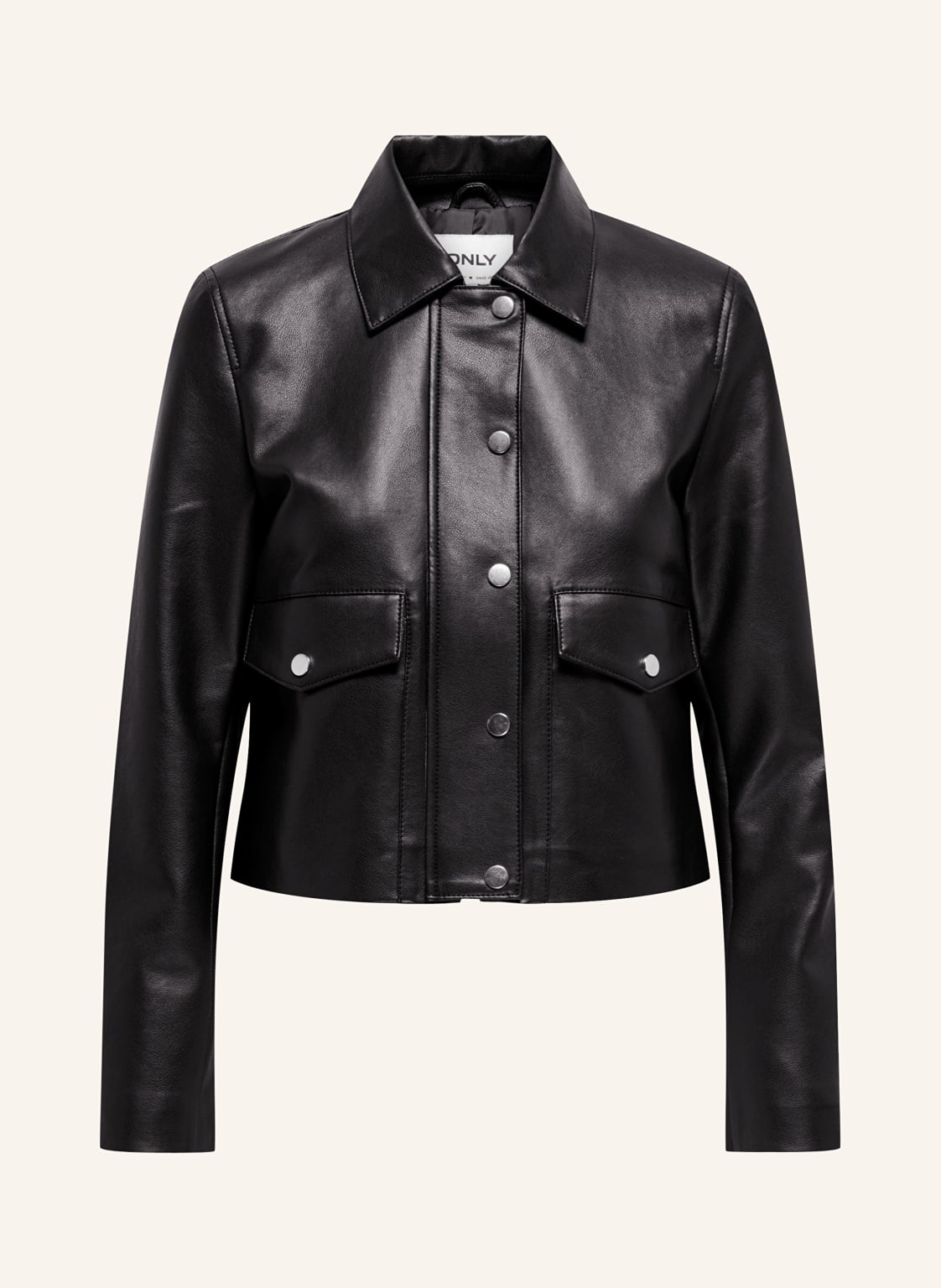 Only Jacke In Lederoptik schwarz Only Jacke In Lederoptik schwarz von Only