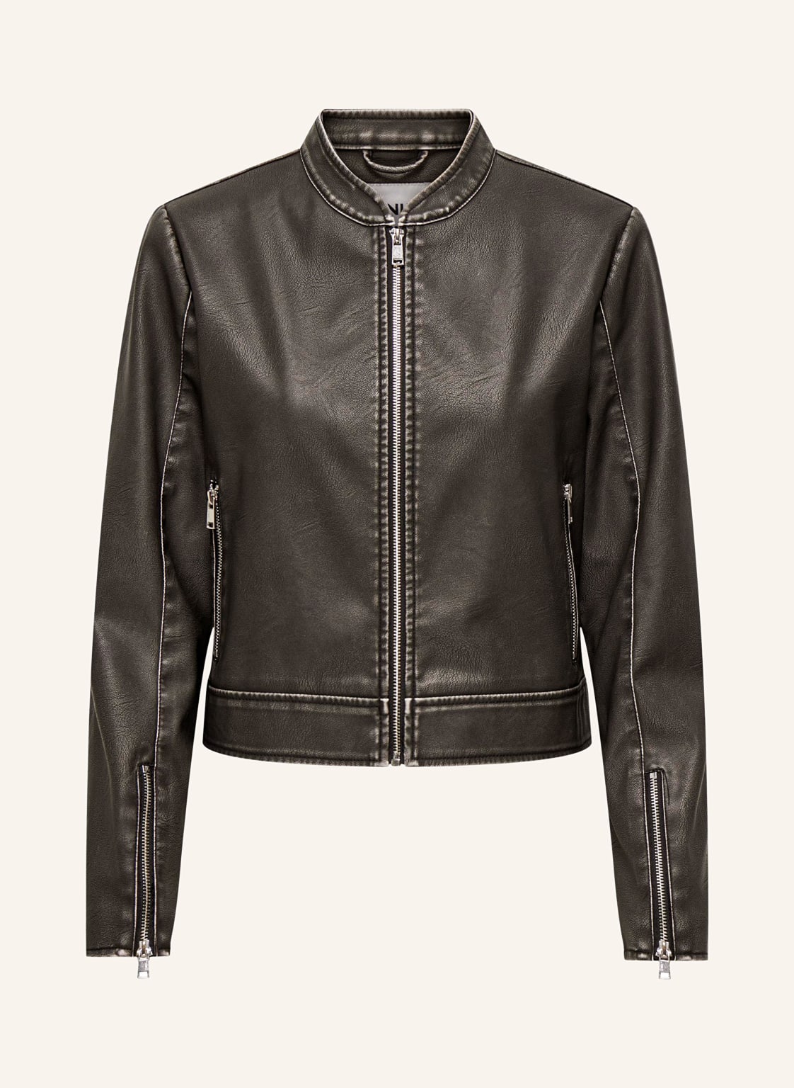 Only Jacke In Lederoptik schwarz Only Jacke In Lederoptik schwarz von Only