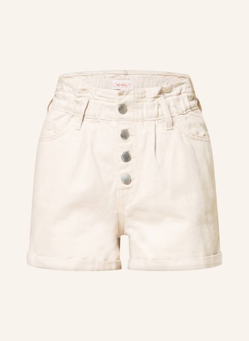 Only Jeansshorts beige von Only