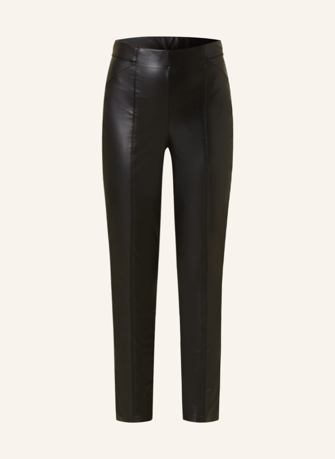 Only Leggings In Lederoptik schwarz von Only