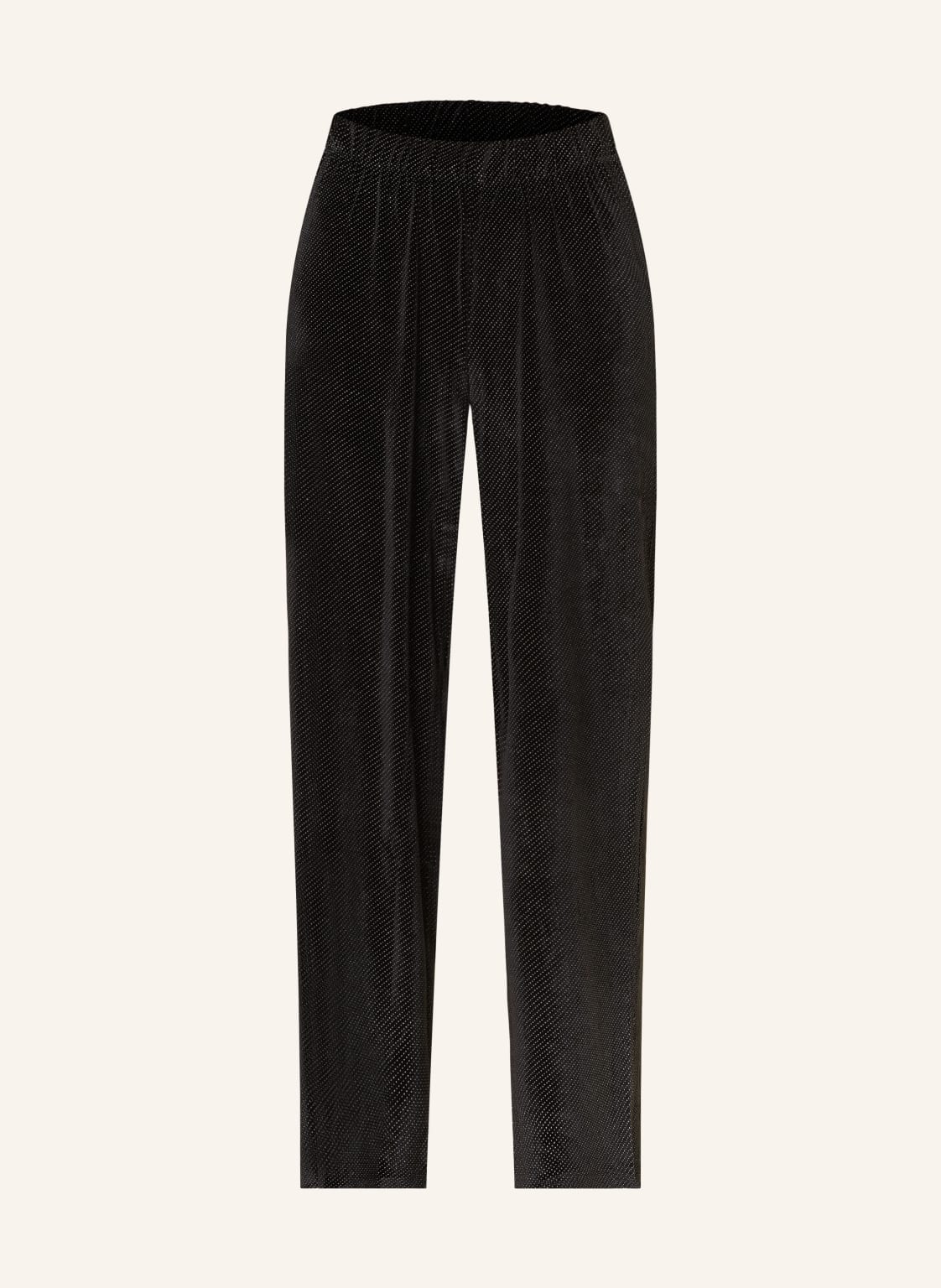 Only Marlenehose Aus Samt schwarz Only Marlenehose Aus Samt schwarz von Only