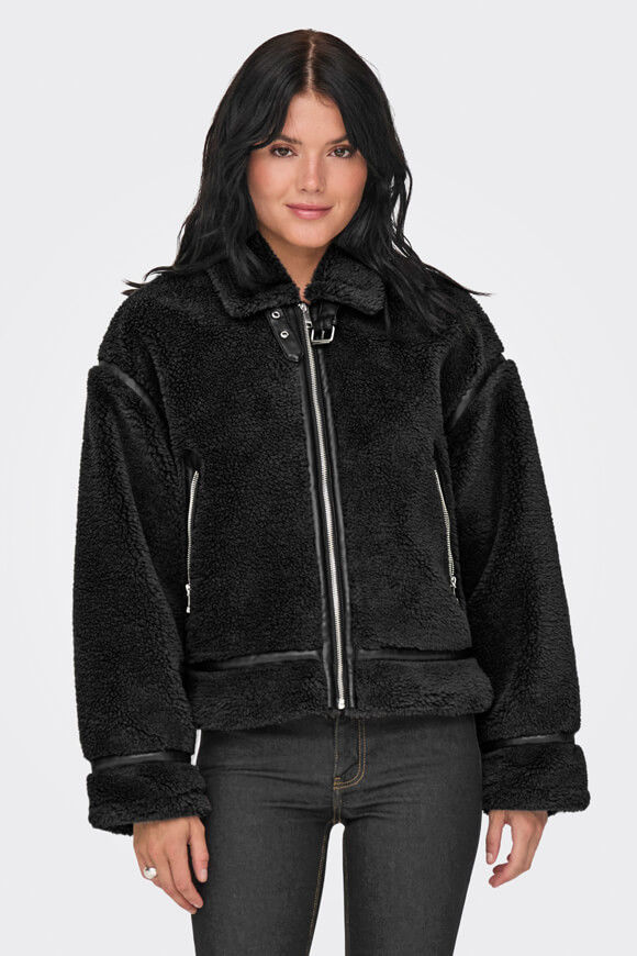 Only Michelle Teddy Jacke | Black | Damen  | L von Only