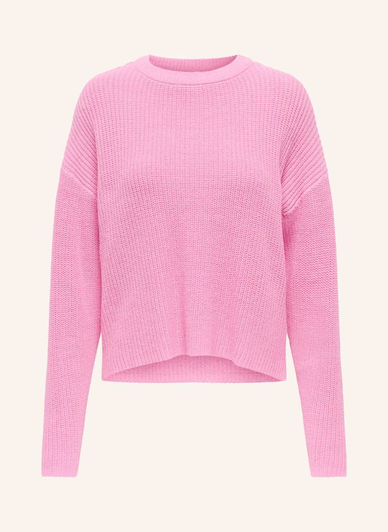 Only Oversized-Pullover rosa von Only