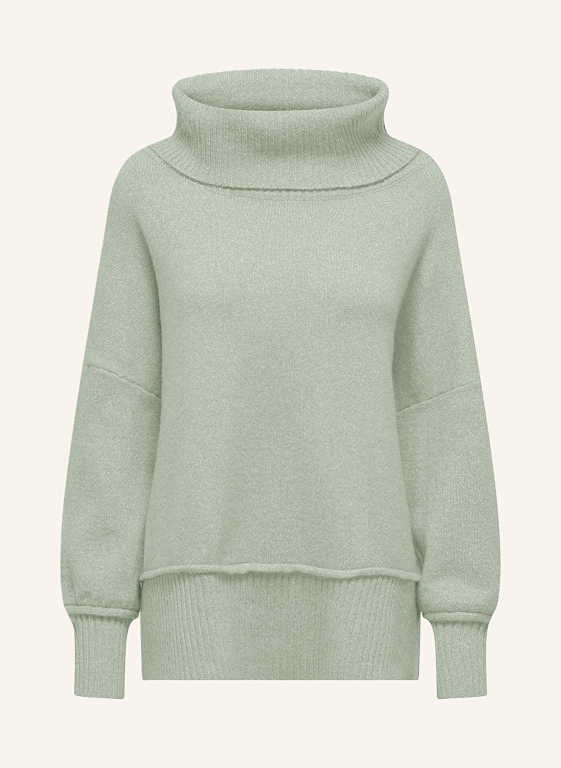 Only Oversized-Rollkragenpullover grau von Only