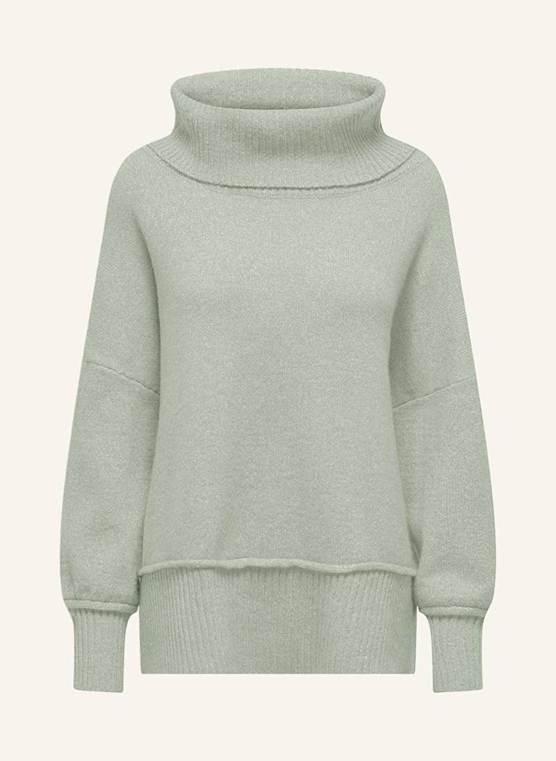 Only Oversized-Rollkragenpullover grau von Only