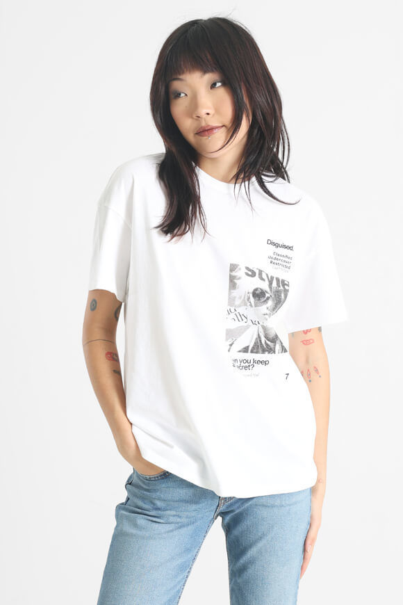 Only Pernille Oversize T-Shirt | Bright White | Damen  | XS von Only