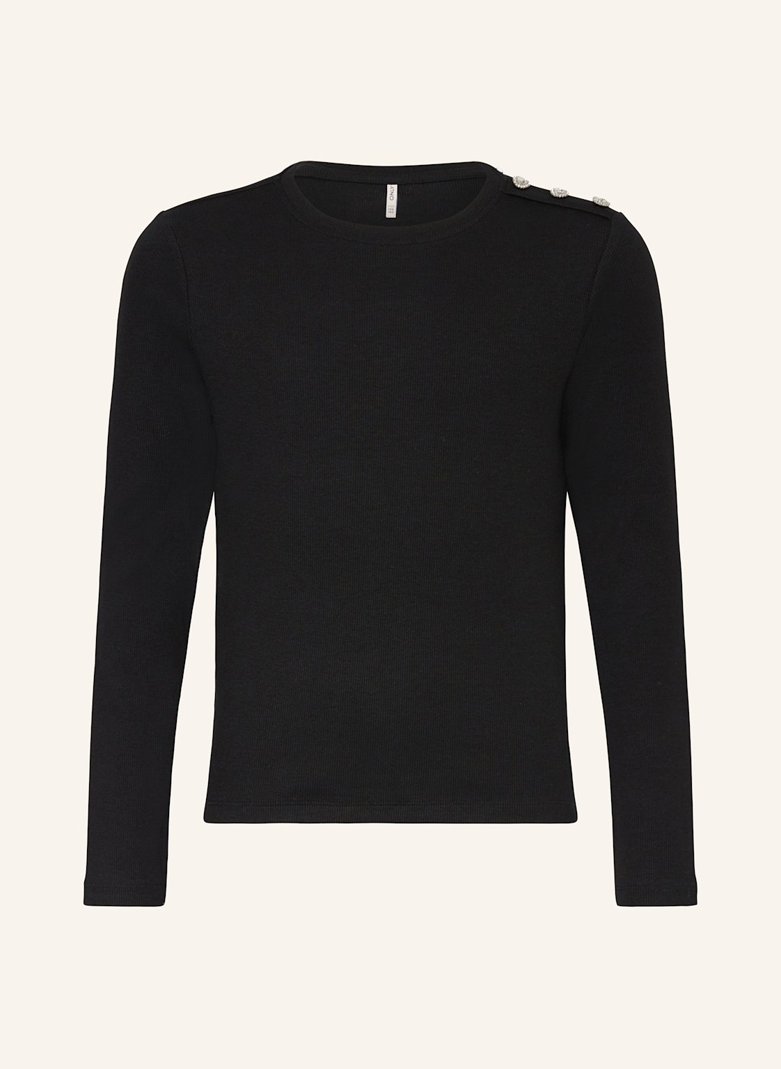 Only Pullover Mit Schmucksteinen schwarz von Only