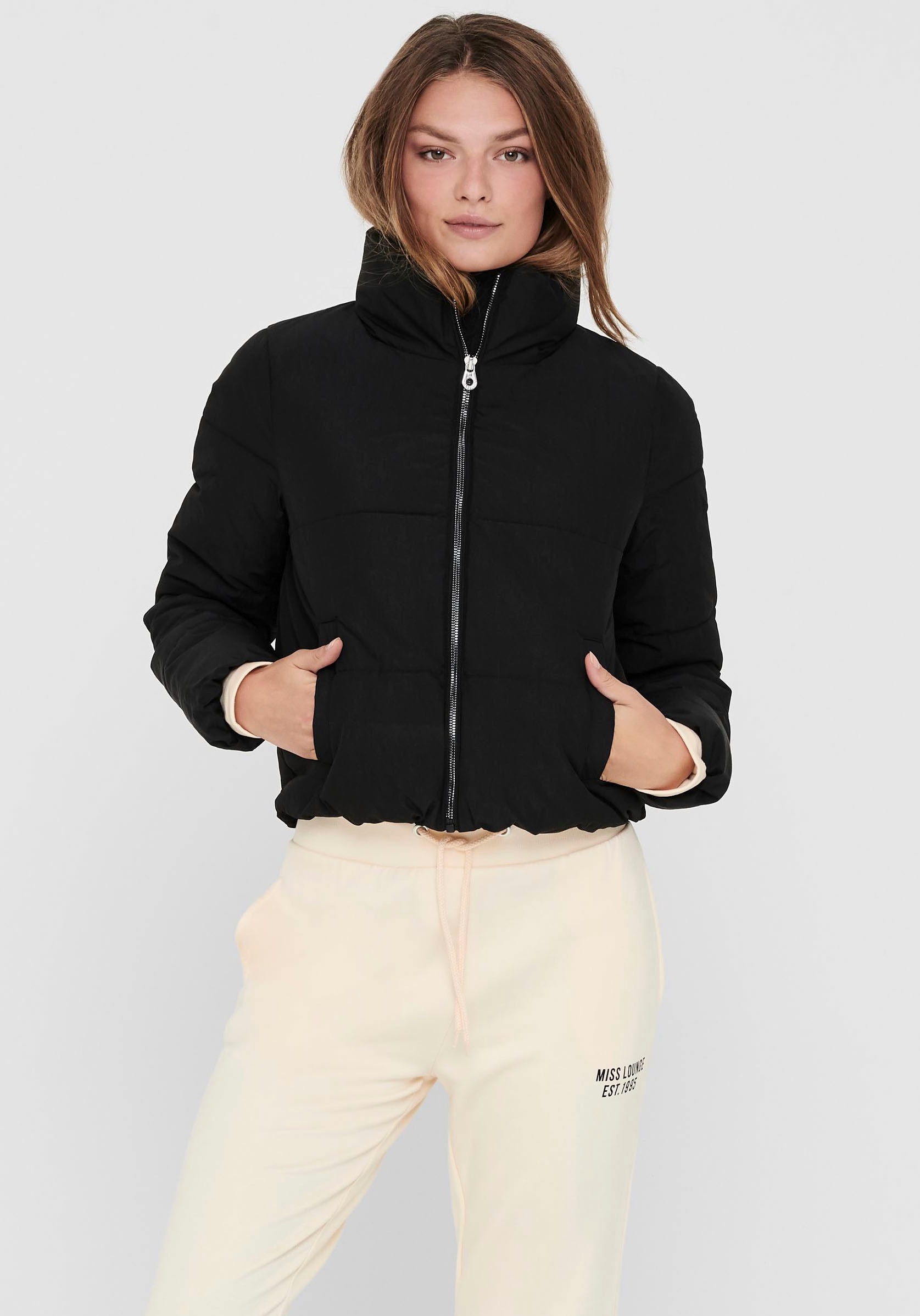 ONLY Steppjacke »ONLCAMILLA V-NECK L/S PULLOVER KNT NOOS« von Only