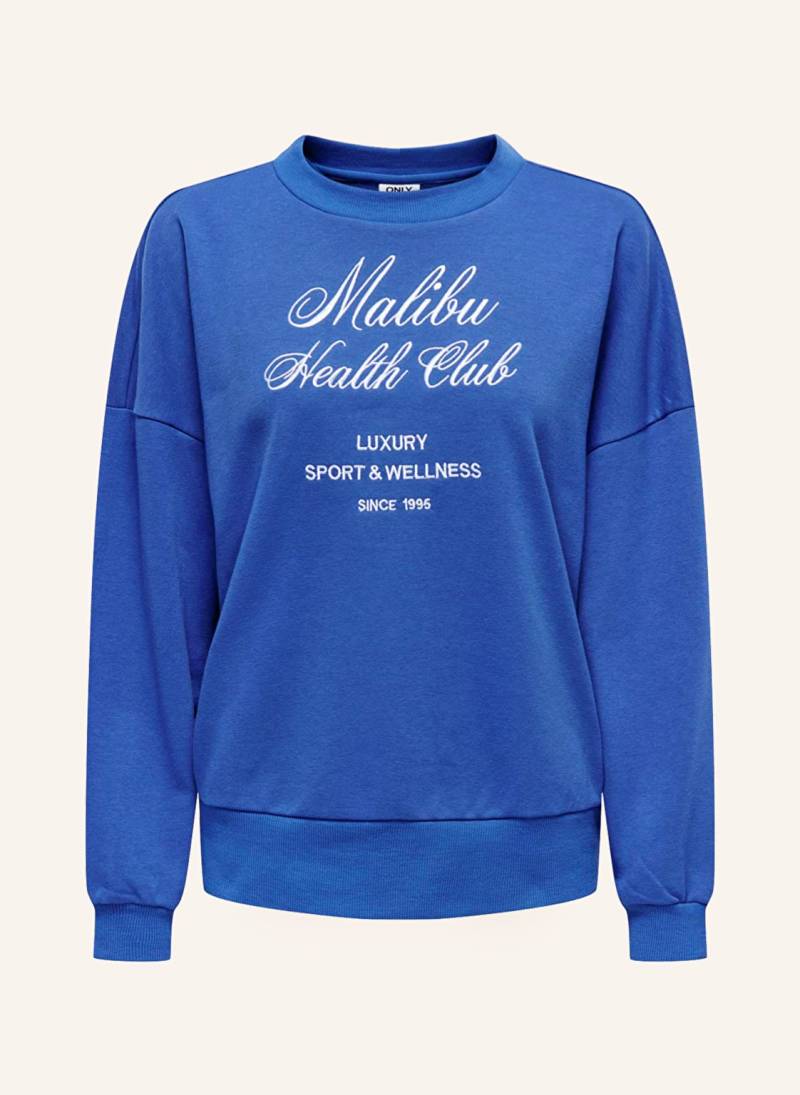 Only Sweatshirt blau von Only