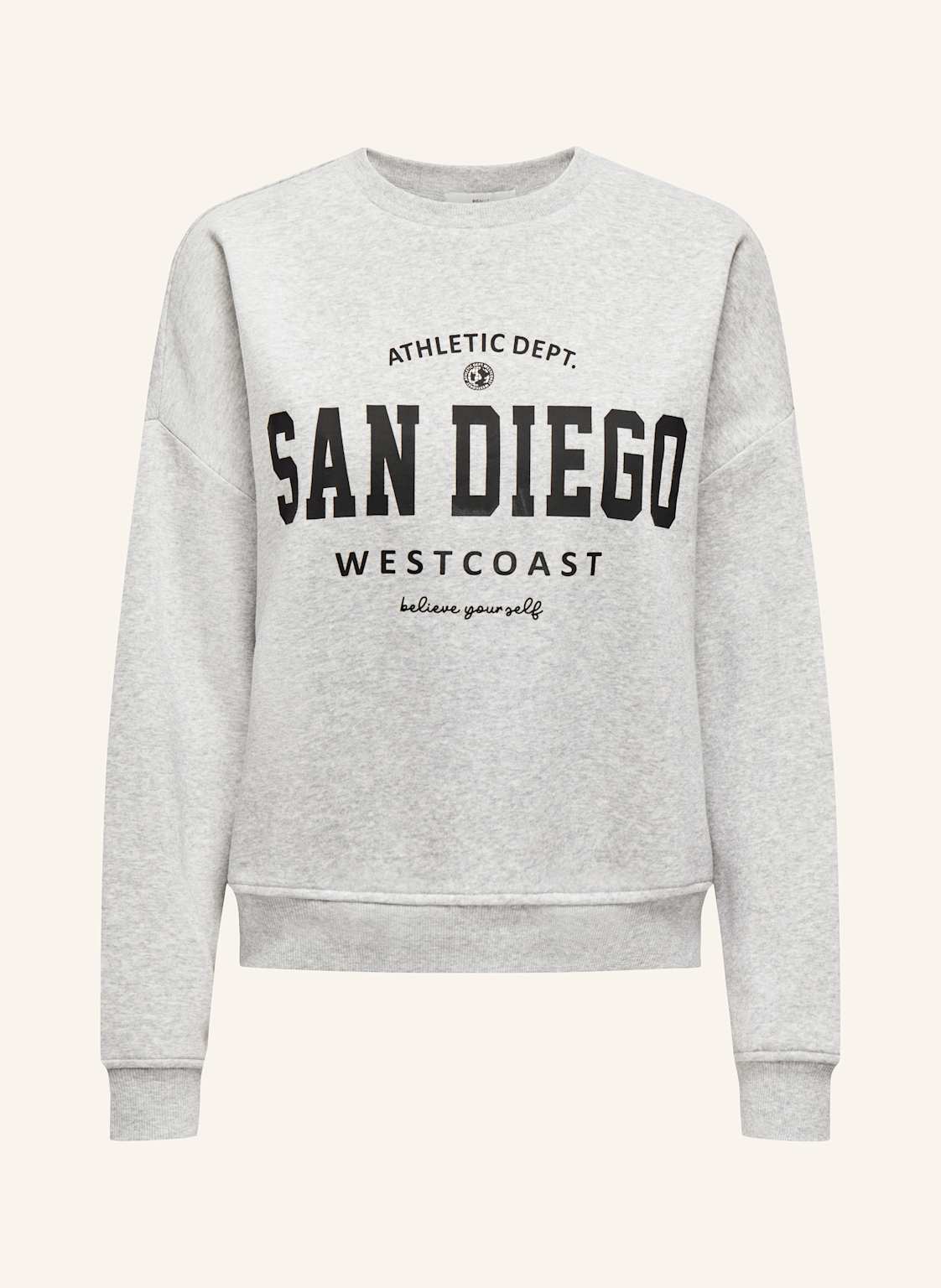 Only Sweatshirt grau von Only