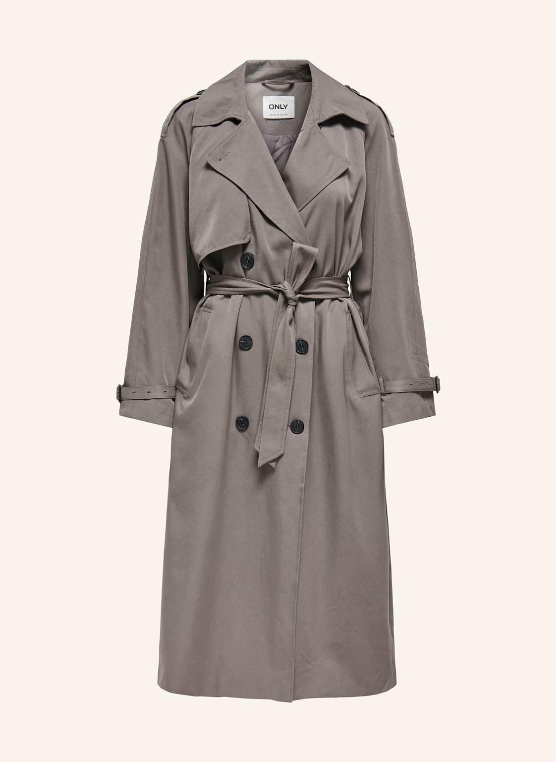 Only Trenchcoat grau von Only