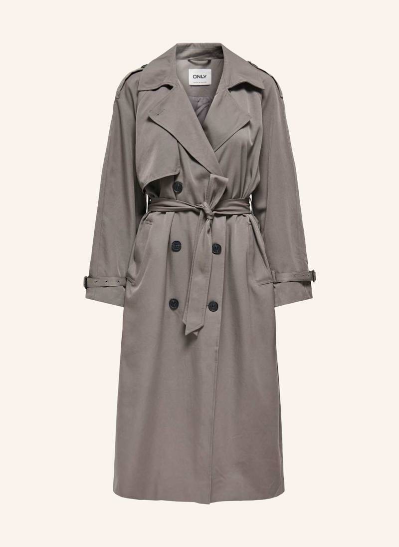 Only Trenchcoat grau von Only