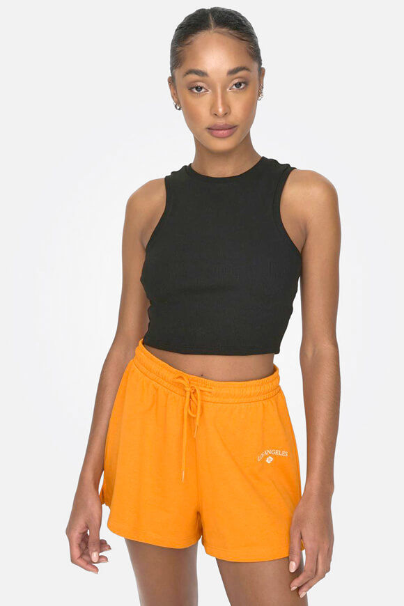 Only Vilma Geripptes Crop Tanktop | Black | Damen  | L von Only