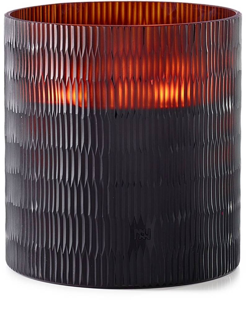 Onno Rhombus two-tone candle - Orange von Onno