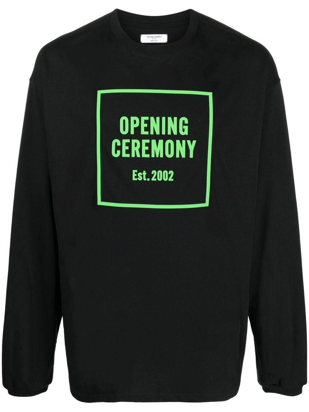 Opening Ceremony 3D box logo crew-neck sweatshirt - Black von Opening Ceremony